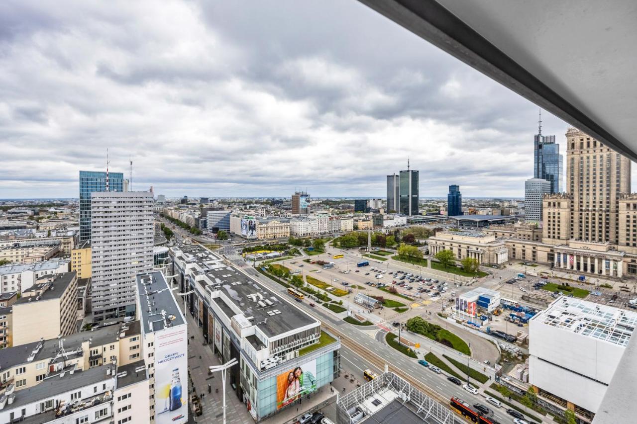 23Rd Floor 3Br Apt With Views Of Warsaw Varsóvia Exterior foto