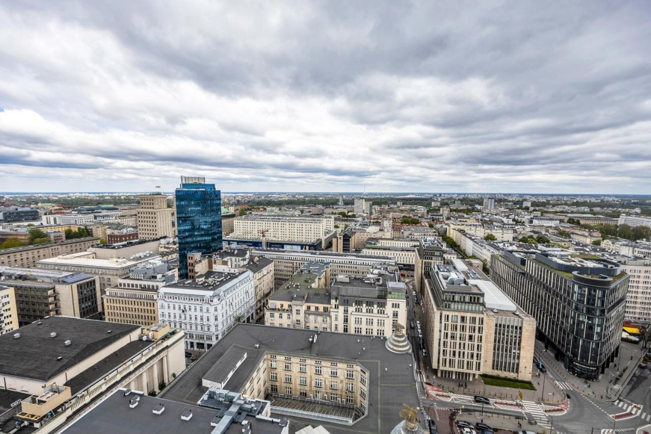 23Rd Floor 3Br Apt With Views Of Warsaw Varsóvia Exterior foto